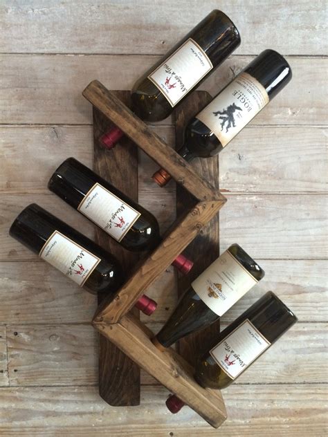 vintage wall mounted wine rack